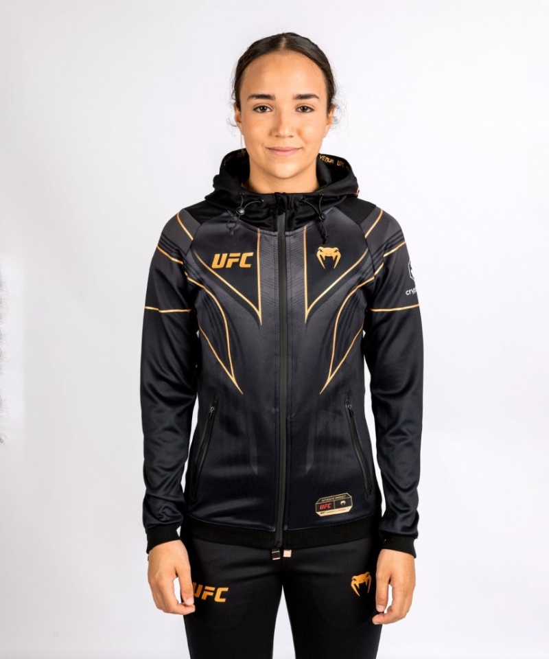 Sweat a Capuche Venum UFC Personalized Authentic Fight Night 2.0 Walkout Femme Noir  | DDX-6437828