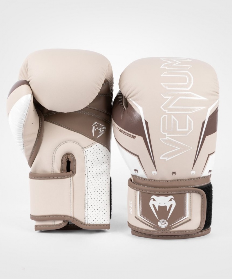 Gants De Boxe Venum Elite Evo Marron  | ZSQ-2566883