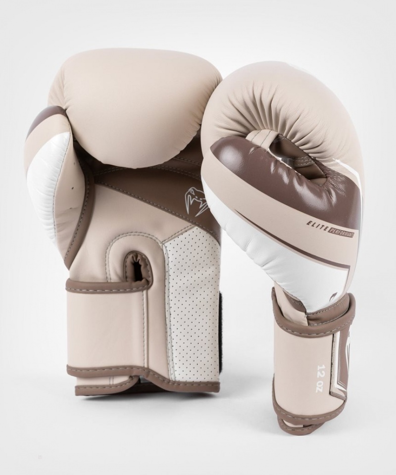 Gants De Boxe Venum Elite Evo Marron  | ZSQ-2566883