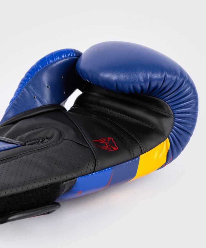 Gants De Boxe Venum Elite Evo Bleu Jaune  | EVV-8328885