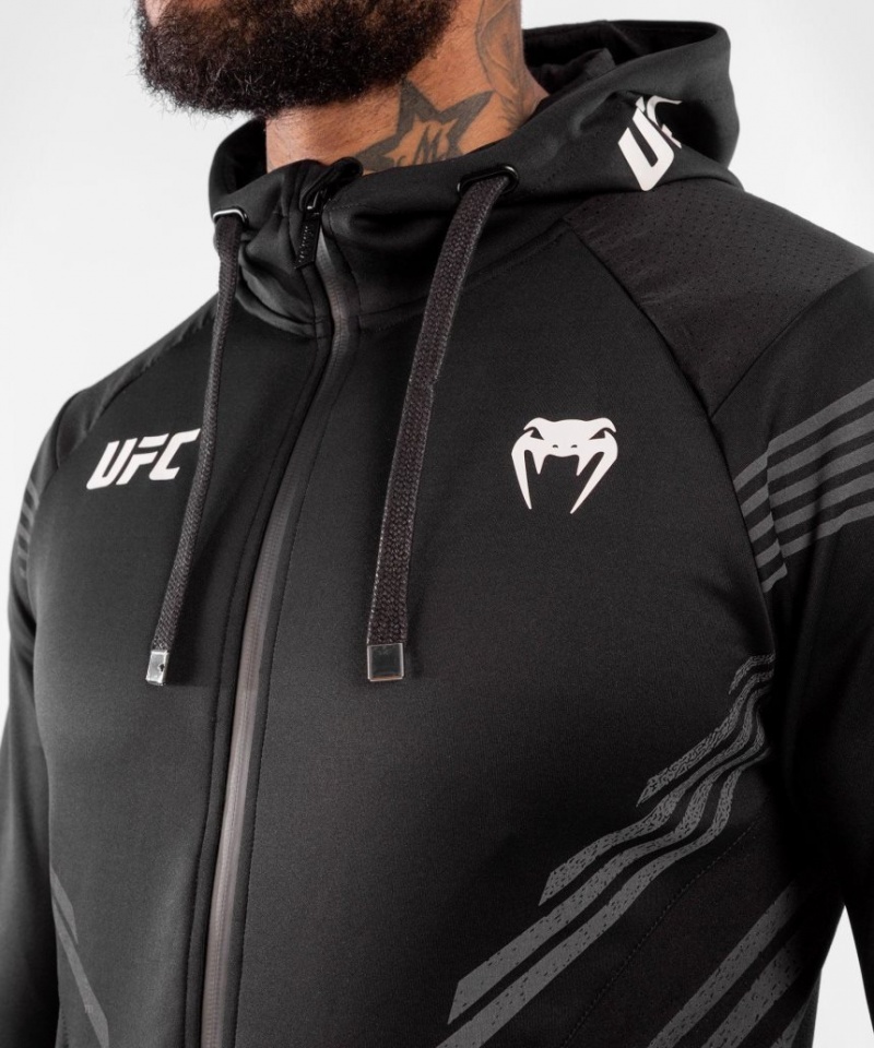 Sweat a Capuche Venum UFC Personalized Authentic Fight Night Walkout Homme Noir  | LYR-3655282