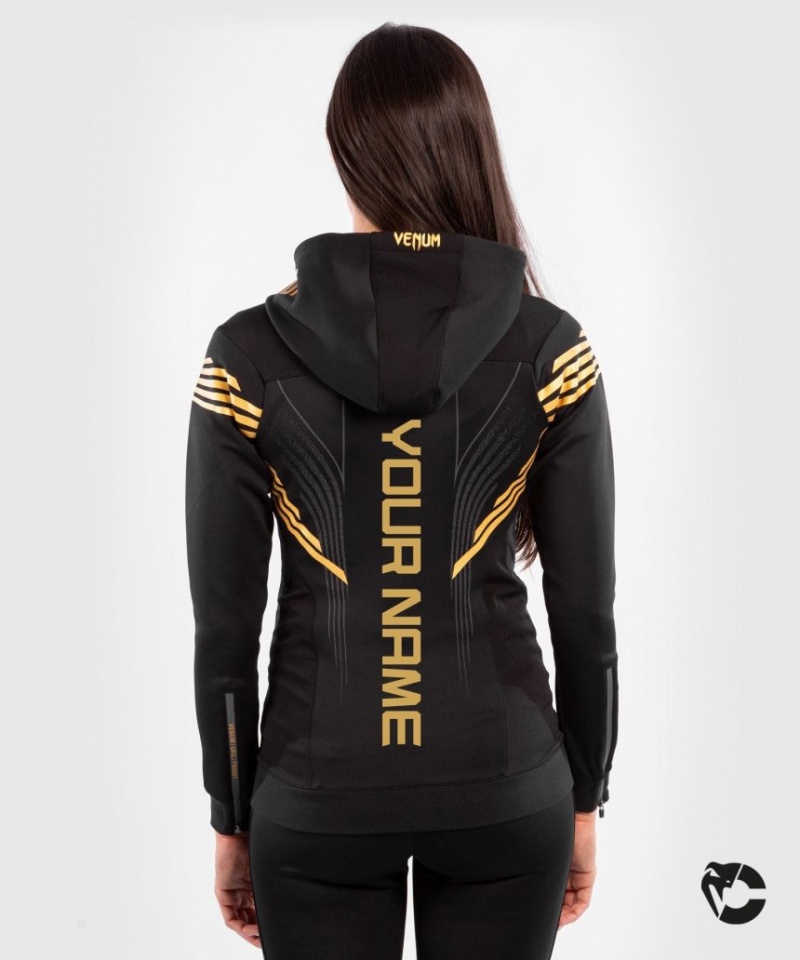 Sweat a Capuche Venum UFC Personalized Authentic Fight Night Walkout Femme Noir  | KEB-0967209