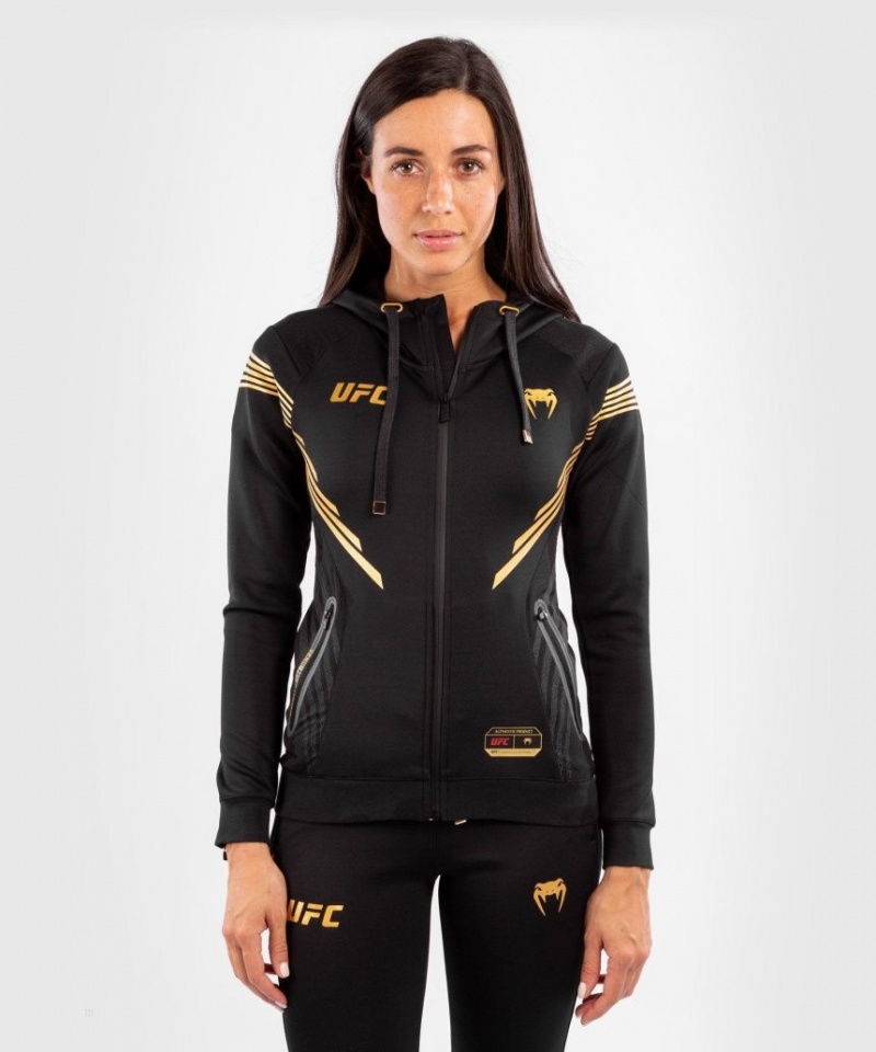 Sweat a Capuche Venum UFC Personalized Authentic Fight Night Walkout Femme Noir  | KEB-0967209