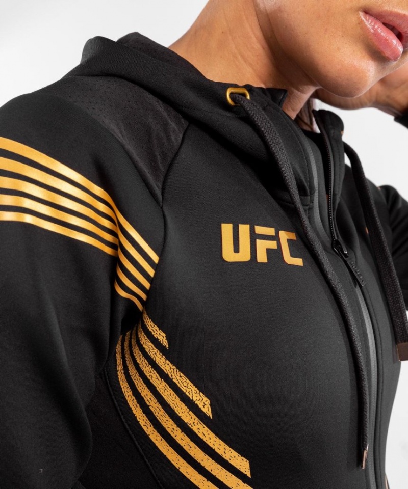 Sweat a Capuche Venum UFC Personalized Authentic Fight Night Walkout Femme Noir  | KEB-0967209