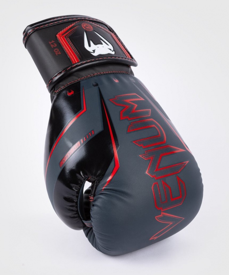 Gants De Boxe Venum Elite Evo Bleu Marine Noir Rouge  | JIZ-2865141