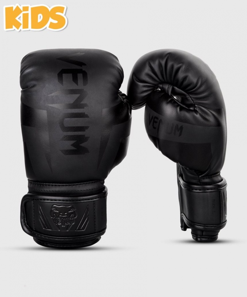 Gants De Boxe Venum Elite Kids Noir  | QAW-4288793