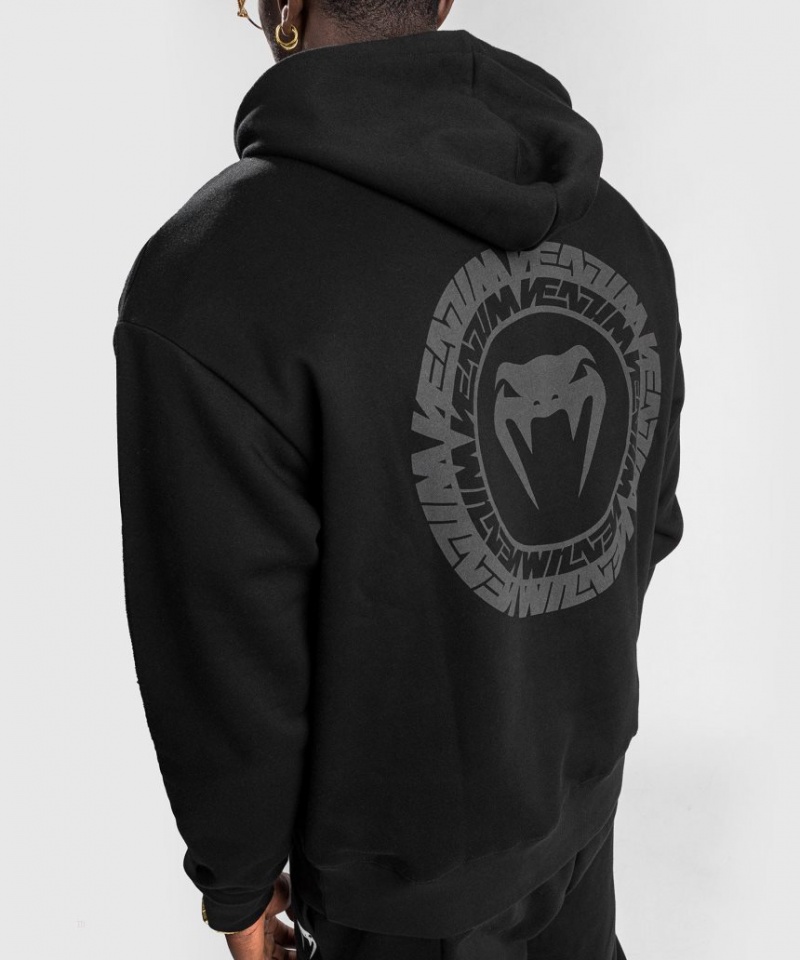 Sweat a Capuche Venum Vortex XL Oversize Homme Noir  | JKY-8870678