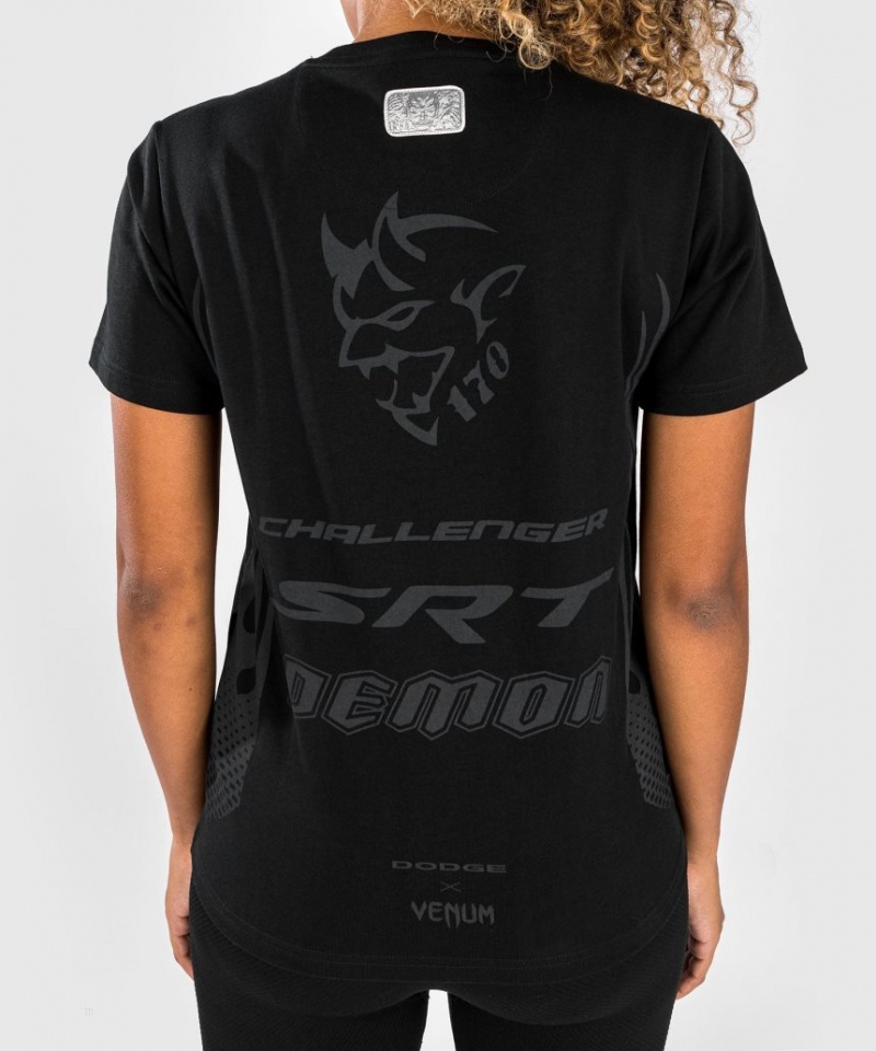 T Shirts Venum x Dodge Challenger SRT Demon 170 Femme Noir  | FIT-0410614