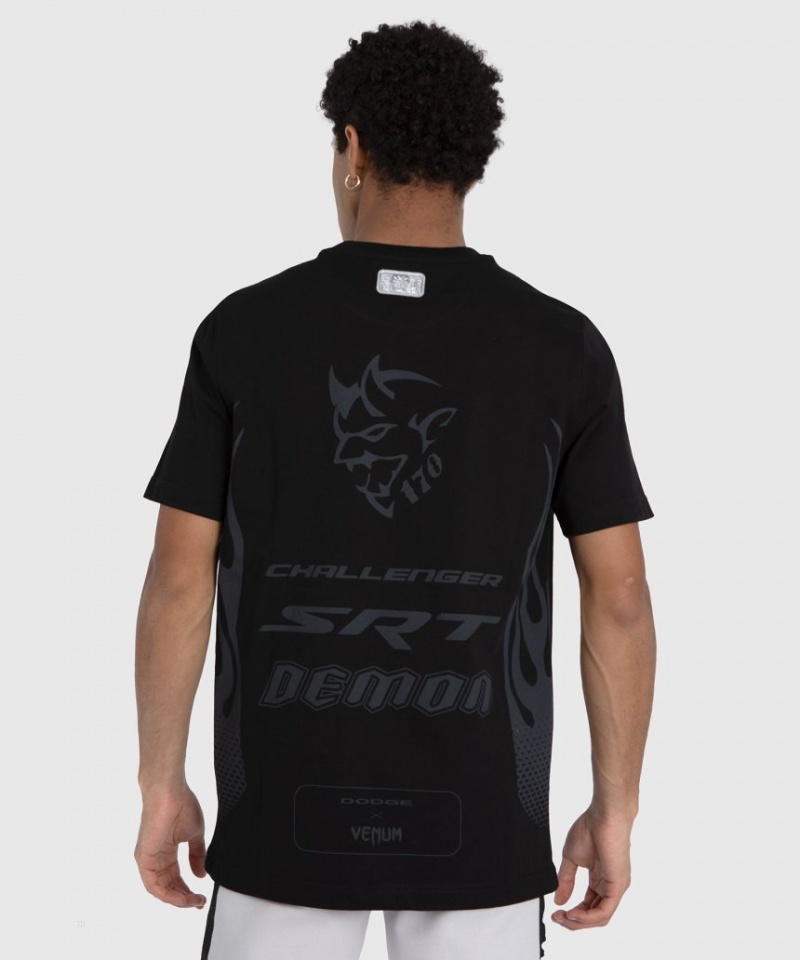 T Shirts Venum x Dodge Demon 170 Homme Noir  | ARP-8675709