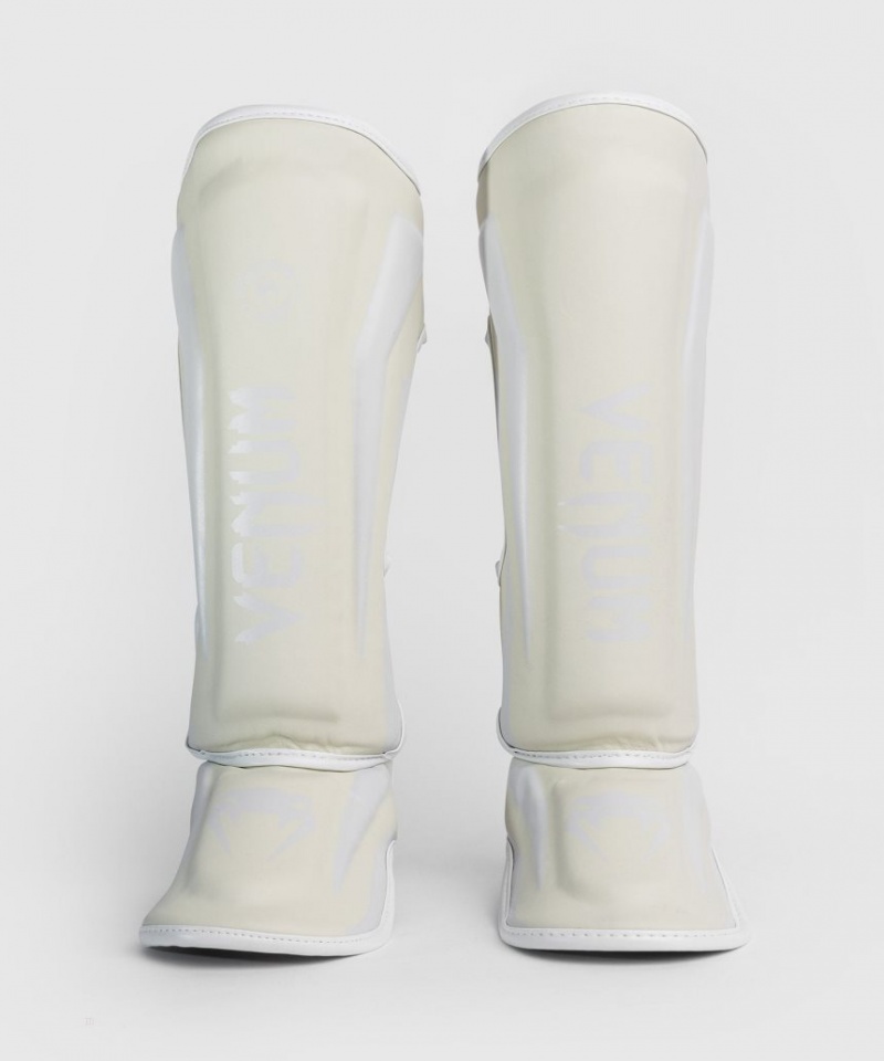 Protège Tibia Venum Elite Standup Blanche Blanche  | CMD-2316447