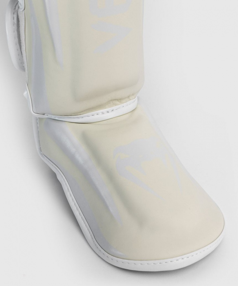 Protège Tibia Venum Elite Standup Blanche Blanche  | CMD-2316447