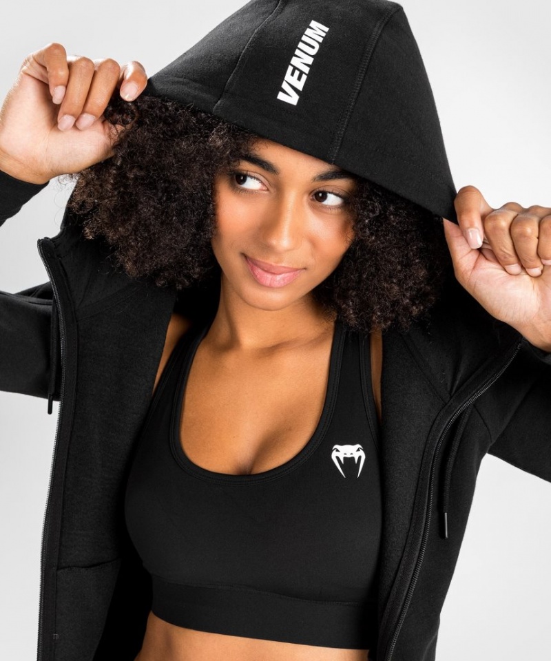 Sweat a Capuche Venum Essential Femme Noir  | ZBD-3611101